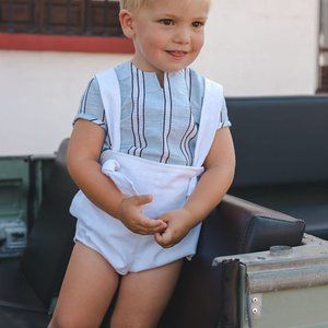 Jose Varon Boys Stripe Brace Set NWT